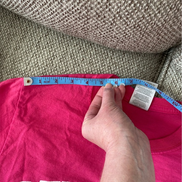 Penn State pink women’s size small T-shirt, vintage 17”pit pit 27.5“L EUC - Picture 7 of 11